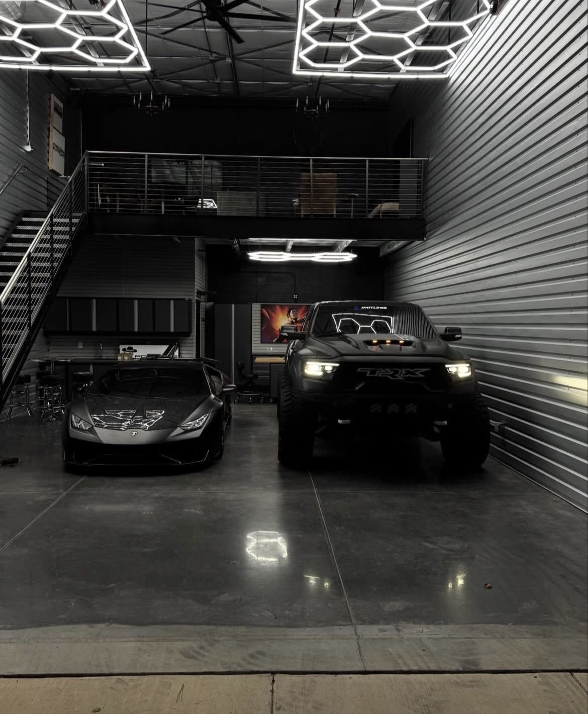 Garage con Lamborghini